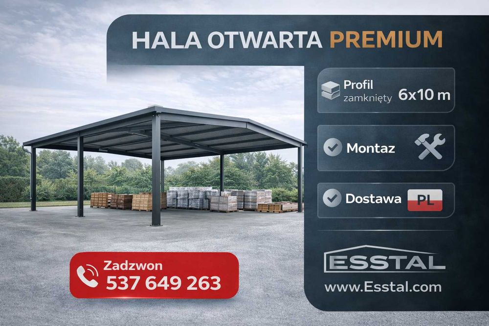 OTWARTA Konstrukcja Stalowa |Zadaszenie|Hala  – ESSTAL-