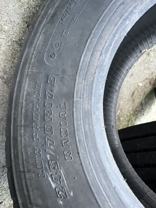 245/70/17.5 bridgestone r166 naczepa 1szt 10mm