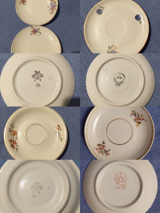 Блюдця з радянських сервізів