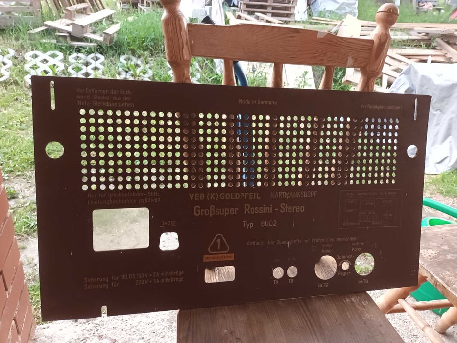 Radia lampowe tylnie scianki