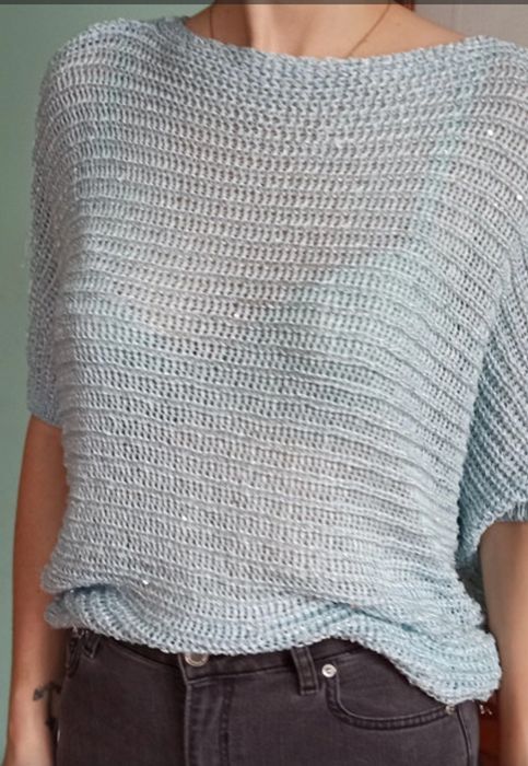 Sweter damski nietoperz rękawy 3/4