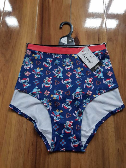 Disney Classics Granatowe majtki figi Stitch święta George  EU 52
