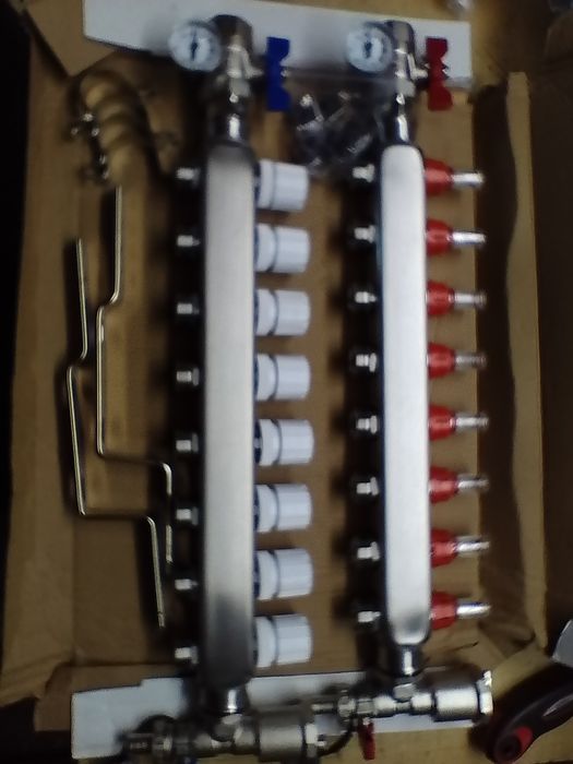 Rozdzielacz do ogrzewania podłogowego,nierdzewny,INOX,dom,budowa,pompa