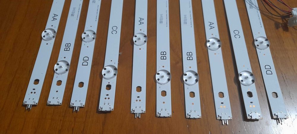 5 Tiras LED para TV LG 65UJ630V /Veja as fotografias