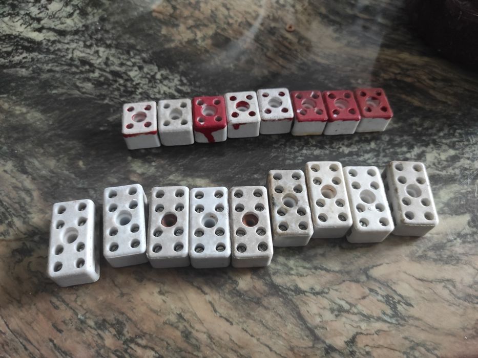 Kostka kostki ceramiczna Prl ddr Stara porcelanowa PAKIET