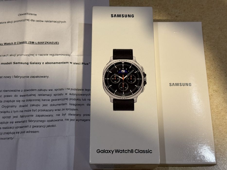 Galaxy watch 8 classic Lte 46mm Nowy Gwarancja 2 lata mozliwa Wysyłka  Okazja