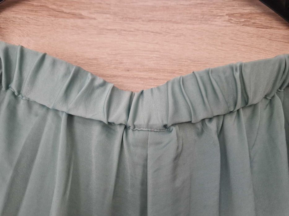 Spodnie typu Palazzo, zielone, nowe, Bon Prix rozm. 42