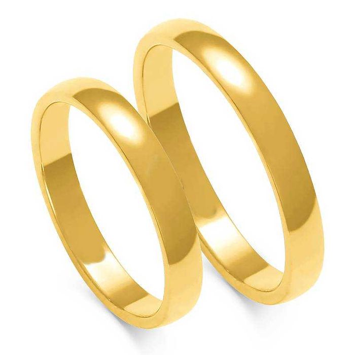Złote Obrączki Ślubne 3mm  pr.585