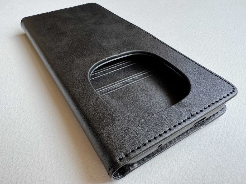 Xiaomi Redmi Note 15 Pro Plus 5G / Poco M8 Pro чохол-книжка "WAVE FOLD BLACK" чорний з матової штучної шкіри зі слотами для карт чехол
