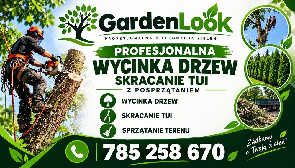 Wycinka , skracanie drzew, tui , porzadkowanie , utylizacja odpadow