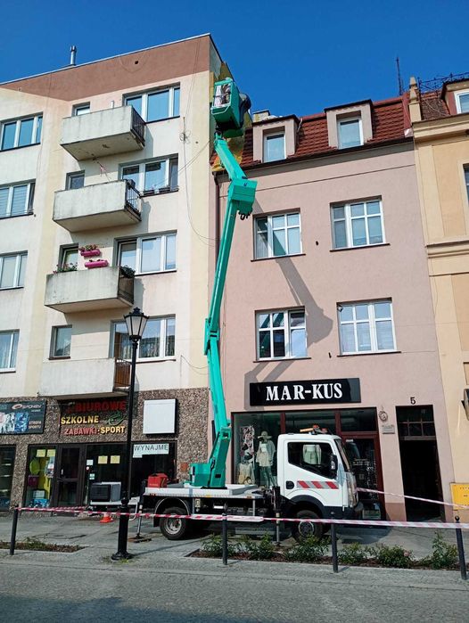 Wynajem podnośnika koszowego 24 m z operatorem – usługi wysokościowe