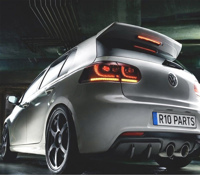 FAROLINS VOLKSWAGEN VW GOLF 6 LOOK R FULL LED DINÂMICOS VERMELHO