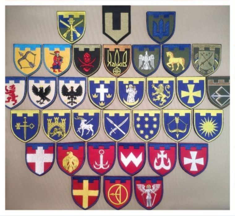 Набір шеврони ТрО України