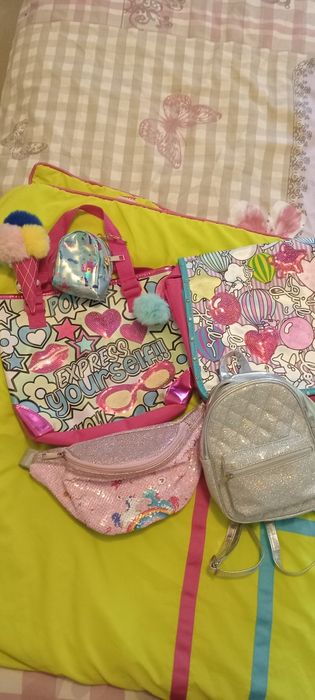 Бананка с единорогом  рюкзак сумка брелки