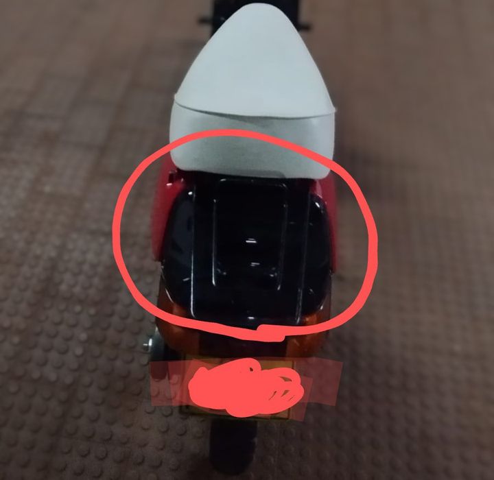 Tampa traseira ( carnagem) Yamaha jog CG