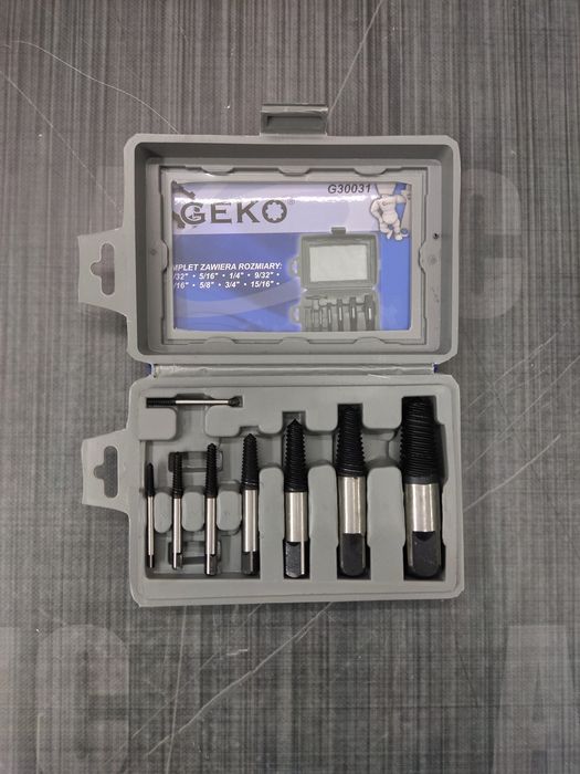 Набір екстракторів великих для гвинтів М3-М50 8 од GEKO G30031
