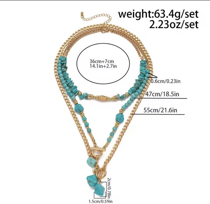 Бижутерия. Комплект из трёх предметов.