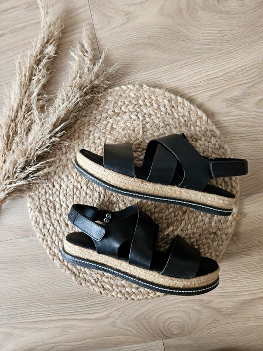 Shabbies Amsterdam Sandały espadryle 100% skóra + juta r.39