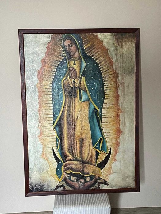 Kopia obrazu Matki Bożej z Guadalupe w ramie na płótnie 101x71 cm