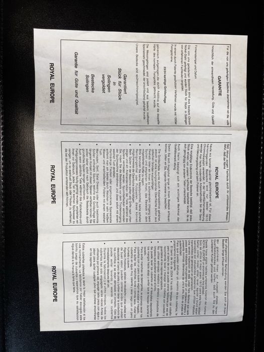 Faqueiro Royal Europe completo com estojo original e certificado