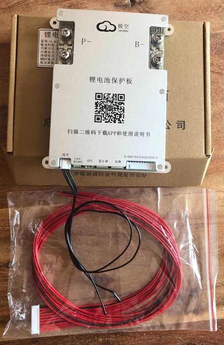 SMART BMS Jikong до 8 ячеек, ток 200А, пик 350А, 1А баланс - B1A8S20P