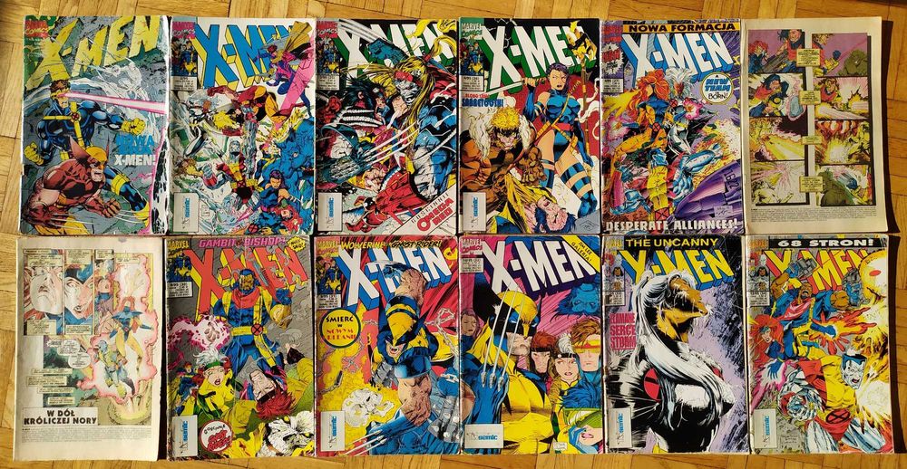 X-men 1-12/95 kompletny rocznik 1995 Tm-semic Jim Lee