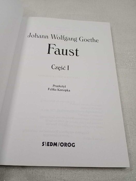 Faust. Johann Wolfgang von Goethe