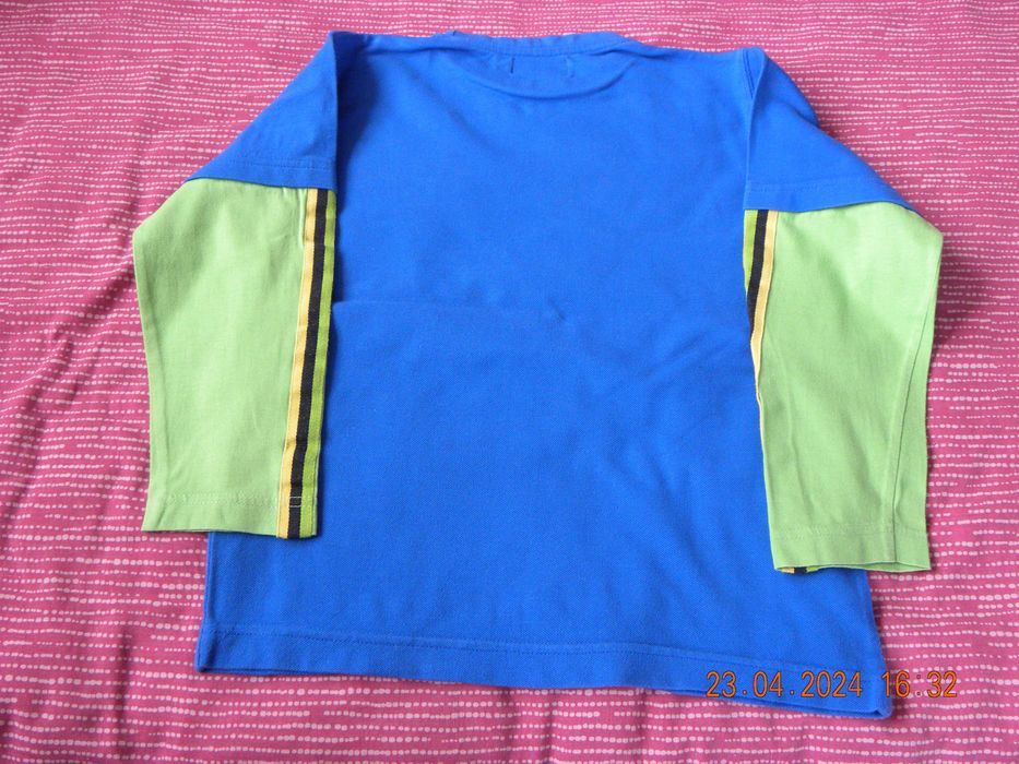 Koszulka t-shirt z długim rękawem Mini Trax; 128 cm