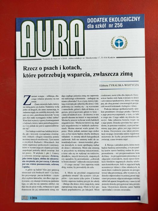 Aura Ochrona Środowiska, nr 1/2016