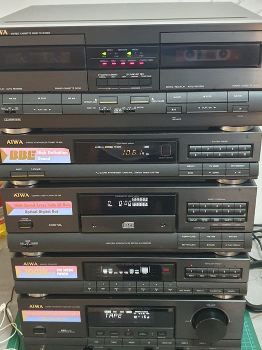 MIDI wieża Aiwa seria mx-z95 plus szafka Wrocław Psie Pole • OLX.pl