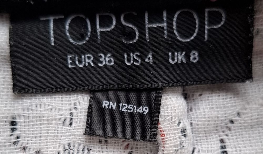 Krótka spódniczka wzorzysta,TopShop 36