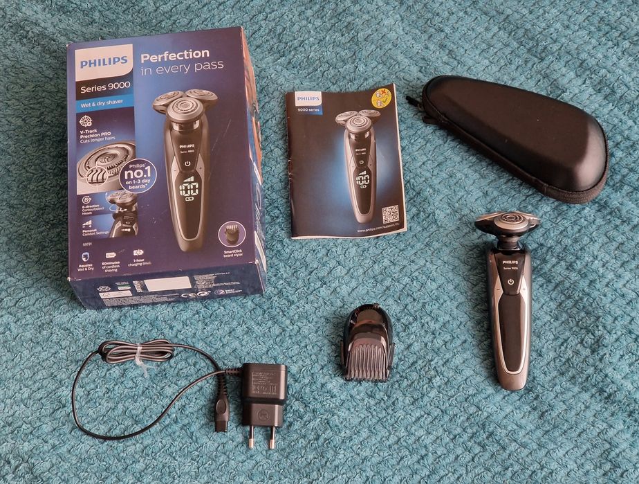 Golarka Philips Series 9000 + trymer