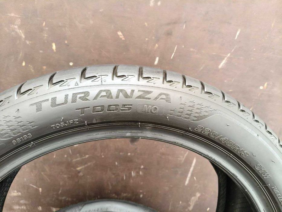 Bridgestone Turanza T005 225/45r18 2шт, 23год, 6,1-6,5мм, ЛЕТО Привезены из Германии