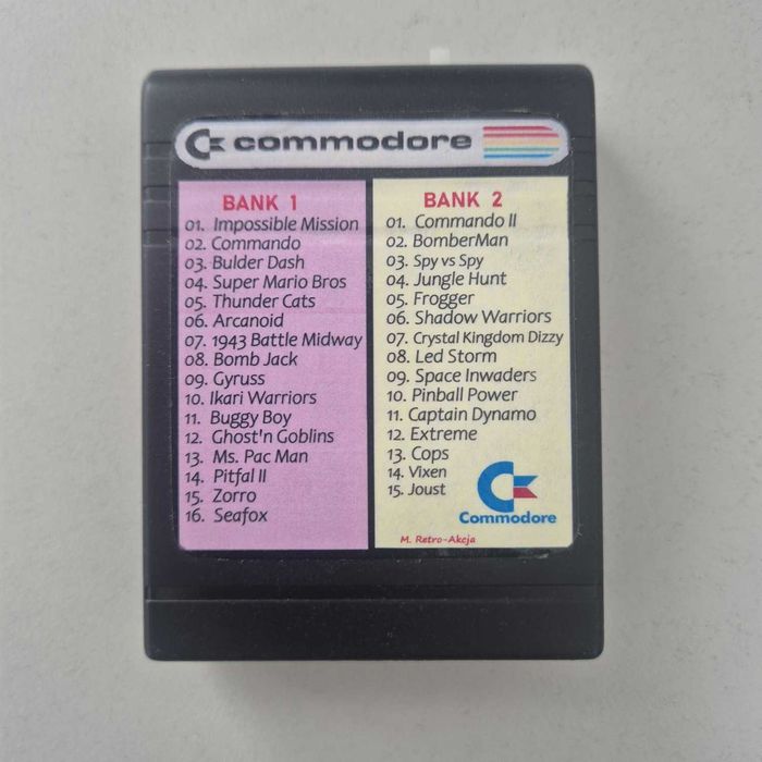 Commodore C64, C-64  Kartridż 31 gier. Same Hity