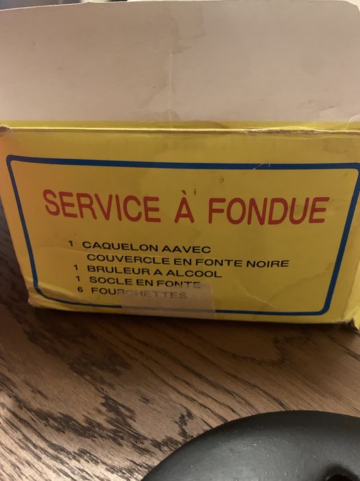 Fondue Frances em ferro fundido