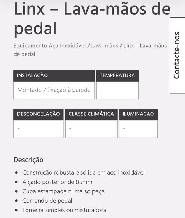 Lava mãos com pedal