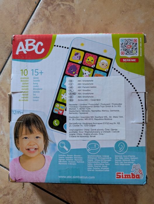 Nowa zabawka edukacyjna telefon z dźwiękami ABC