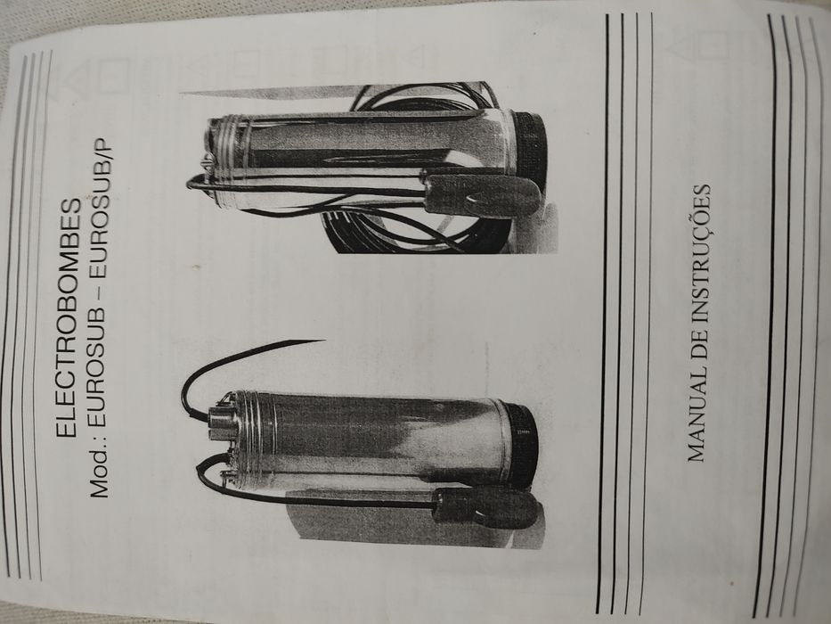 Bomba de água eurosub (máximo 20 metros)
