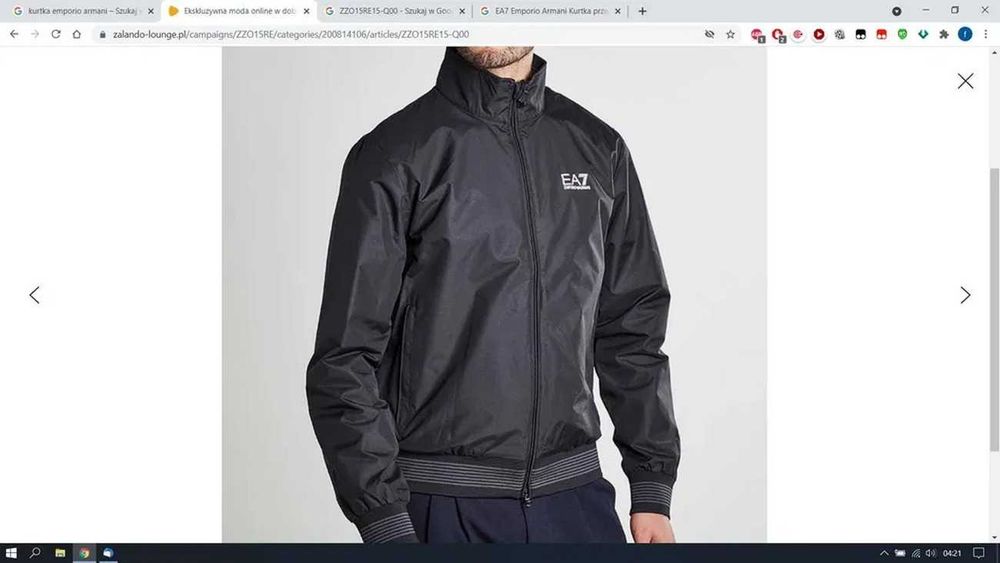 EA7 Emporio Armani Kurtka męska przejściowa nowa oryginał rozmiar XXL