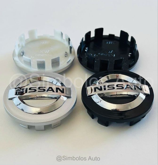 4x Centros Tampas Jantes | Nissan