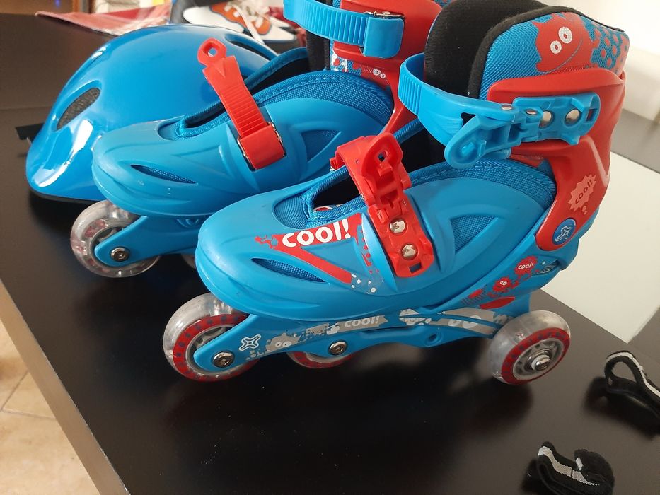 Conjunto completo patins tamanho 31/32