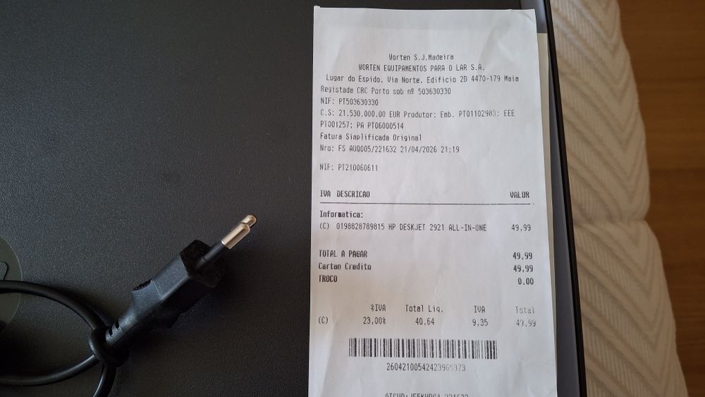 HP deskjet 2921 Impressora+scanner