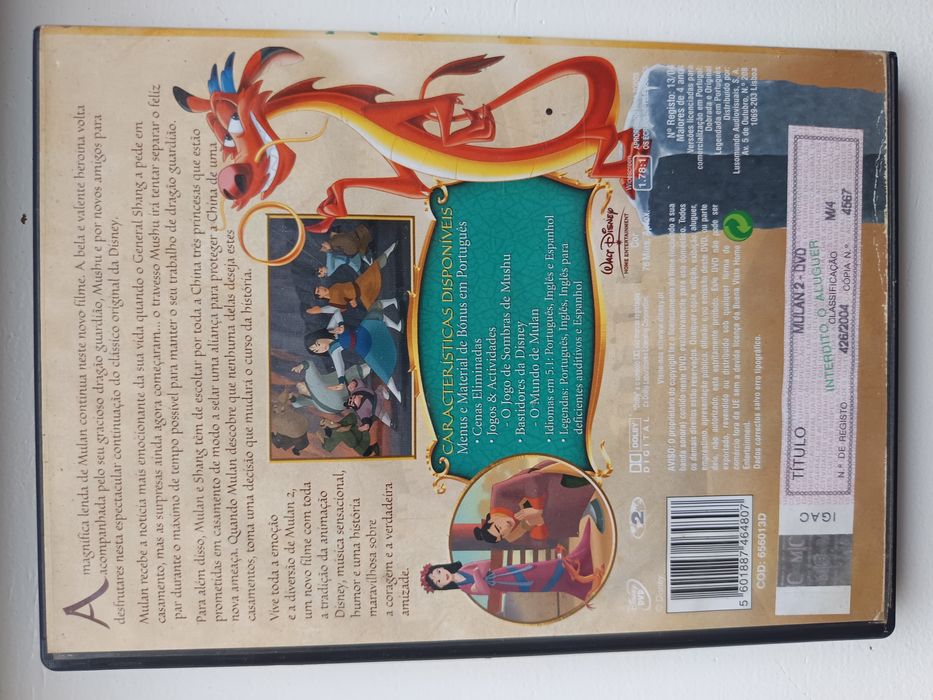 DVD original Mulan 2