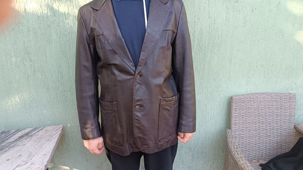 Marynarka męska skórzana