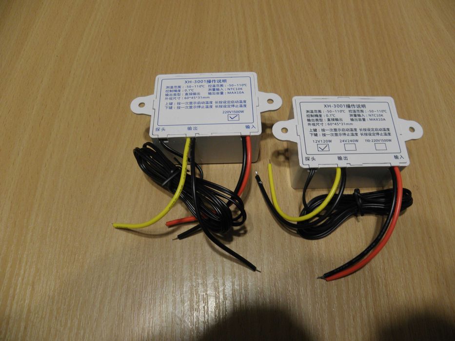 Термореле, терморегулятор XH-W3001 на 220В, 12В, 24В, з датчиком