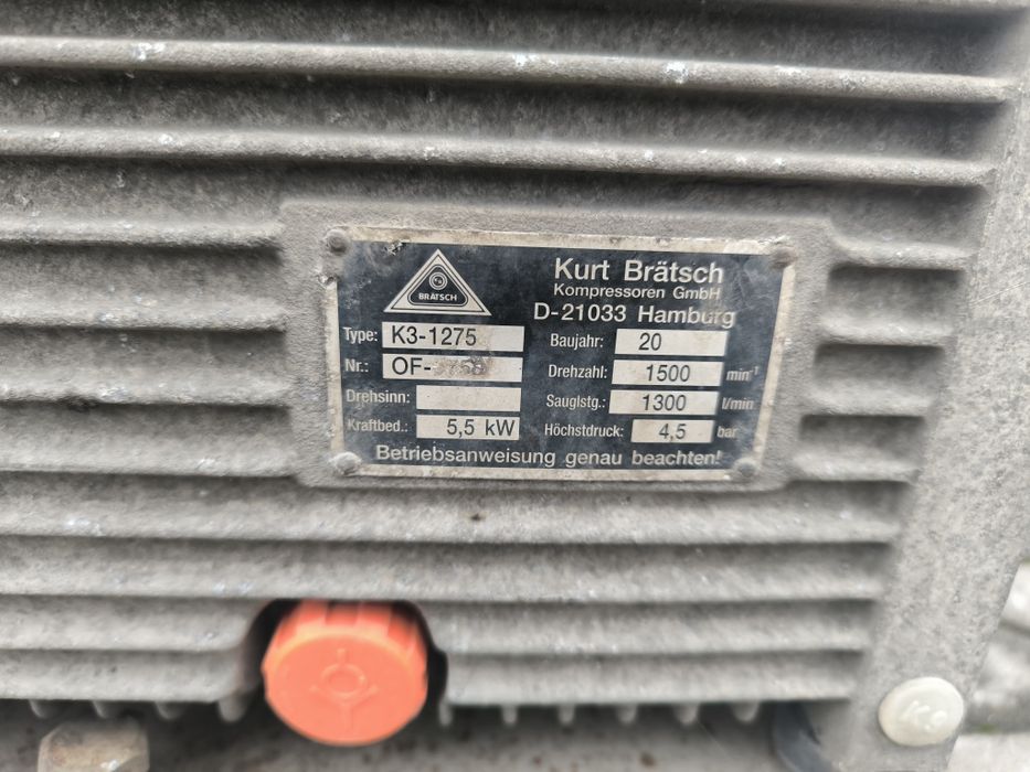 Компресор Kurt Brätsch  цементовоз для сипучих матеріалів запчастини