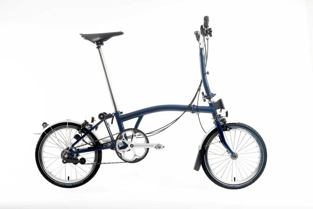 Rower składany Brompton M6L Tempest Blue Dynamo Brooks . Raty 0%
