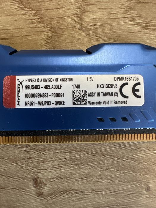 Ram 1.5v hx313c9f/8 ddr3