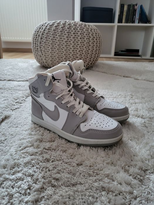 Jordan 1 damskie szaro-białe r 38