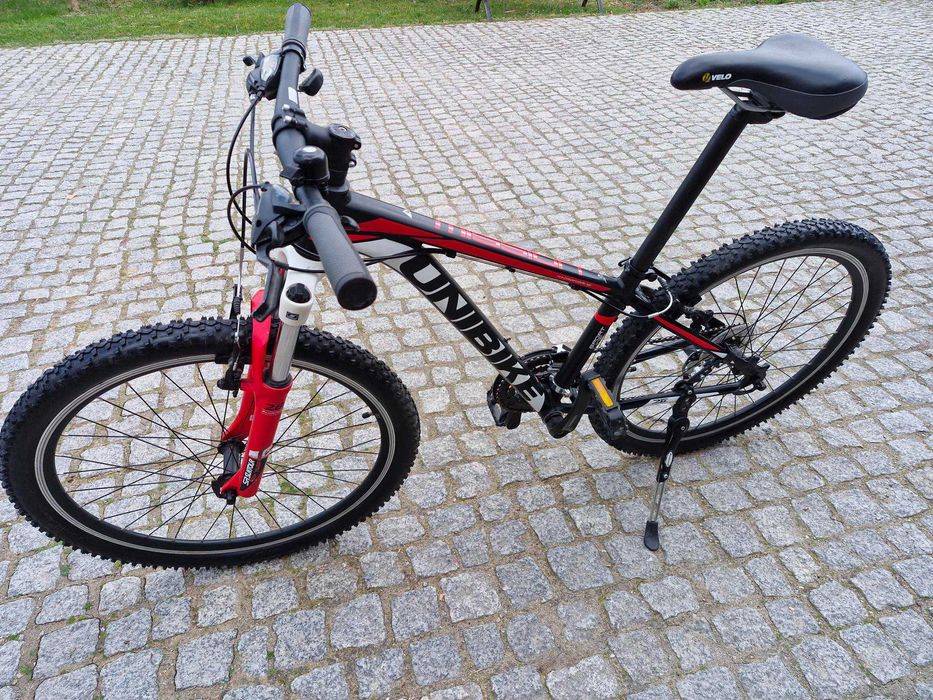 Rower młodzieżowy Unibike Mission 26"/14" czerwono czarny